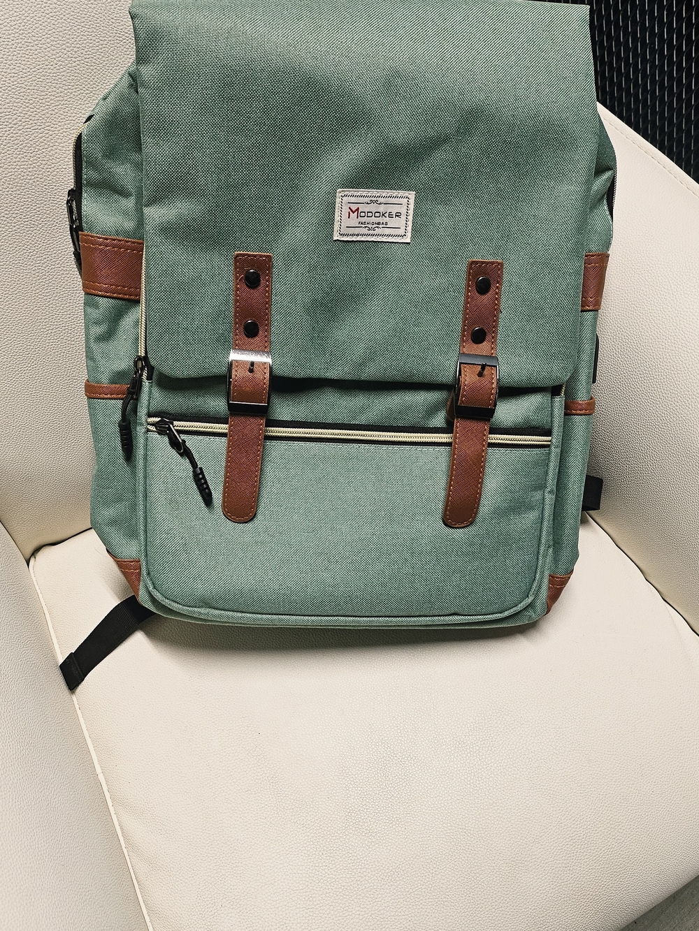Modoker Eco-Friendly Vintage Laptop Backpack for Women Men, Travel Backpacks - Picture 2 of 9